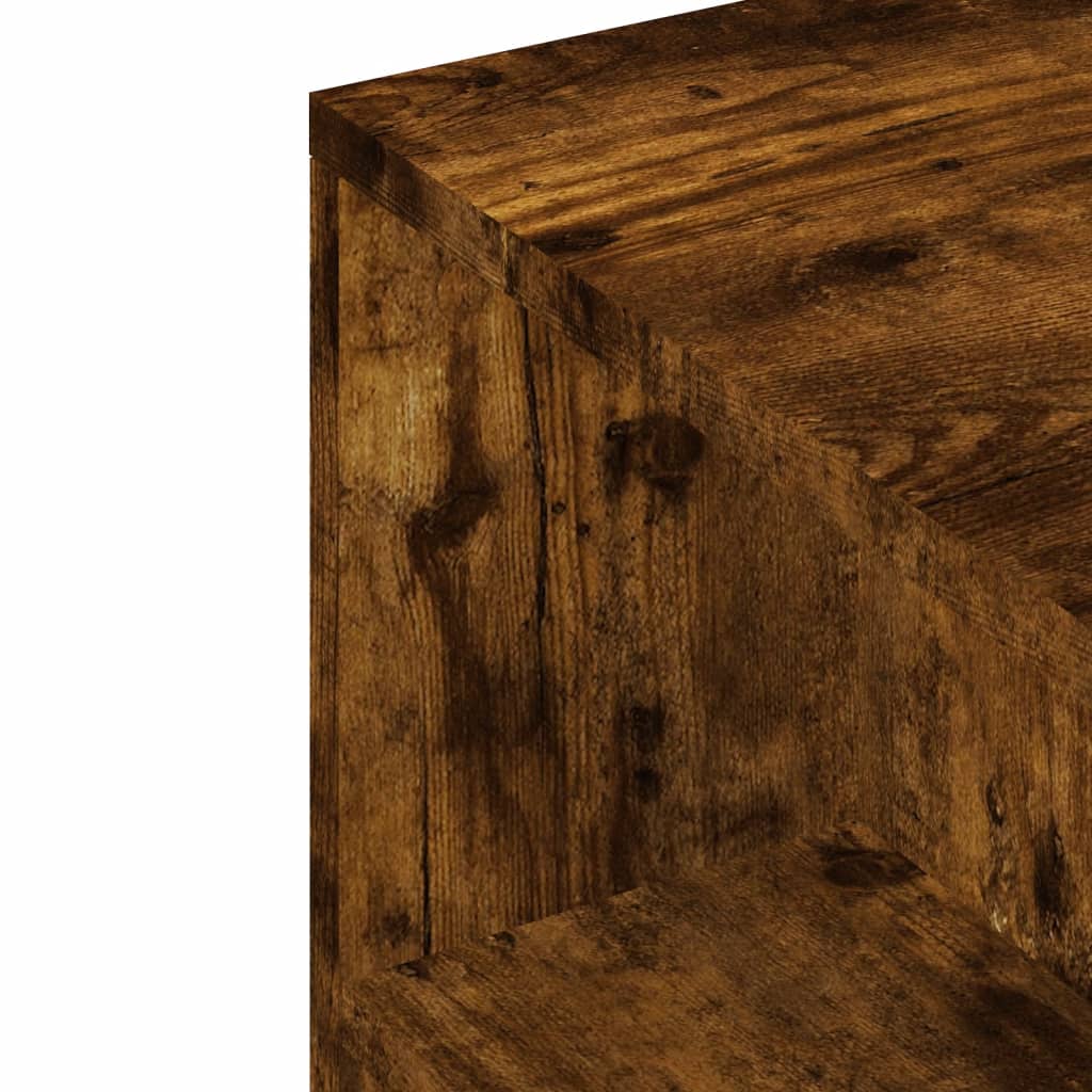 TV Cabinet Smoked Oak 102x34,5x43 cm Engineered Wood