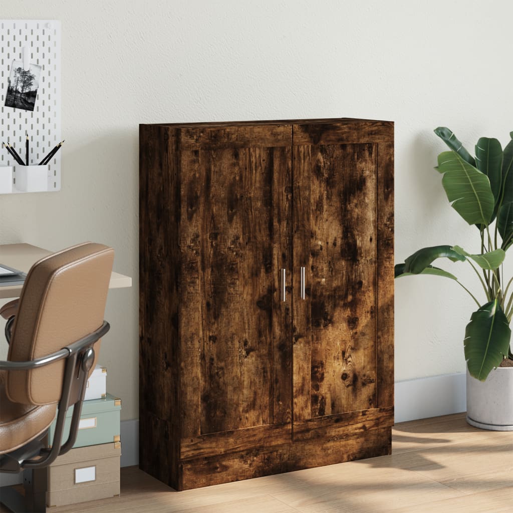 Book Cabinet Smoked Oak 82,5x30,5x115 cm Engineered Wood