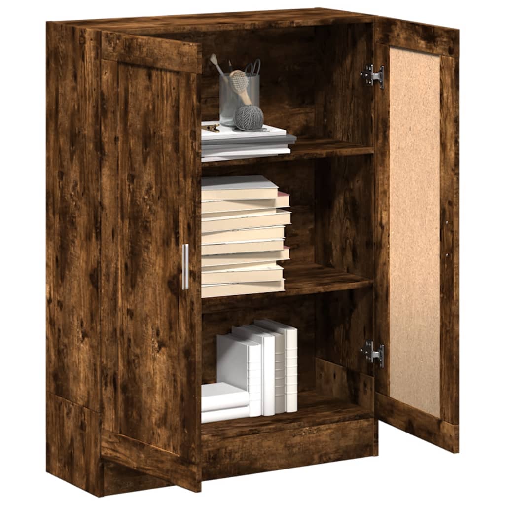 Book Cabinet Smoked Oak 82,5x30,5x115 cm Engineered Wood
