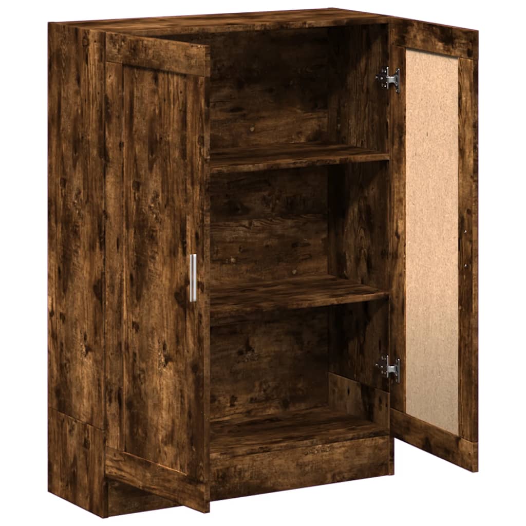 Book Cabinet Smoked Oak 82,5x30,5x115 cm Engineered Wood