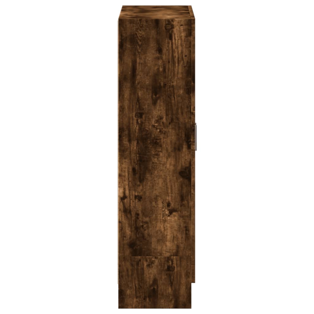 Book Cabinet Smoked Oak 82,5x30,5x115 cm Engineered Wood