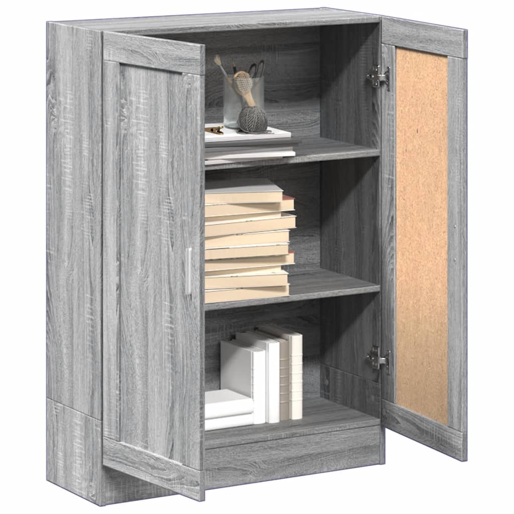 Book Cabinet Grey Sonoma 82,5x30,5x115 cm Engineered Wood