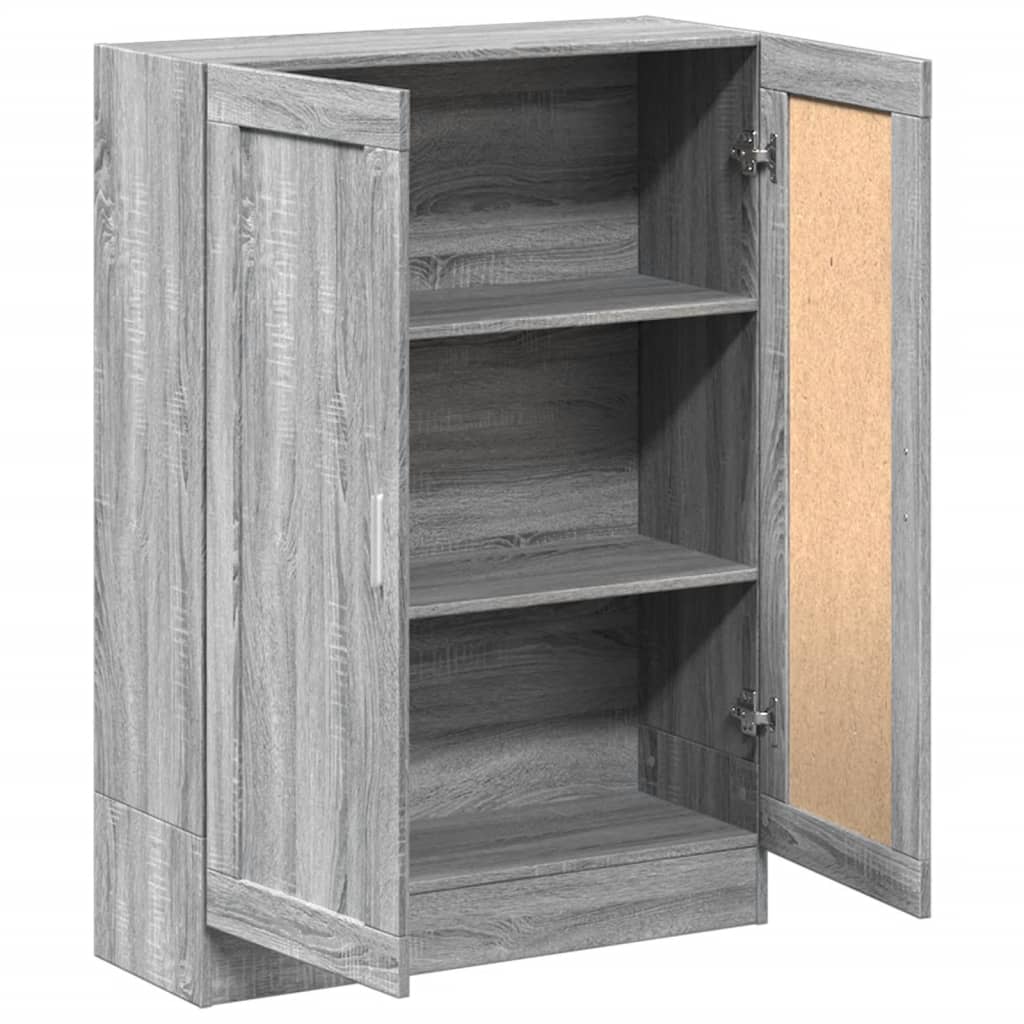 Book Cabinet Grey Sonoma 82,5x30,5x115 cm Engineered Wood