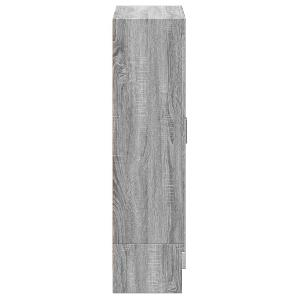 Book Cabinet Grey Sonoma 82,5x30,5x115 cm Engineered Wood