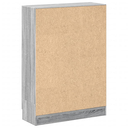 Book Cabinet Grey Sonoma 82,5x30,5x115 cm Engineered Wood
