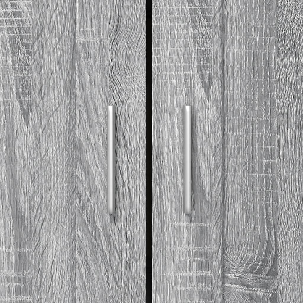 Book Cabinet Grey Sonoma 82,5x30,5x115 cm Engineered Wood