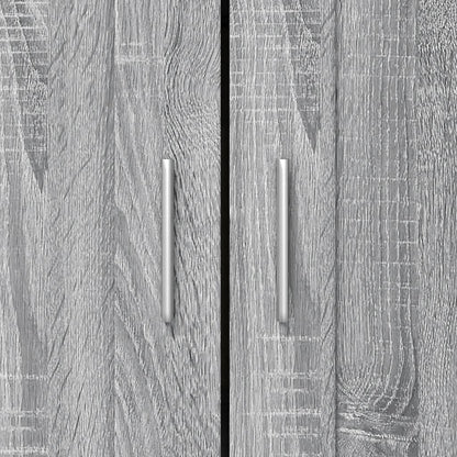 Book Cabinet Grey Sonoma 82,5x30,5x115 cm Engineered Wood