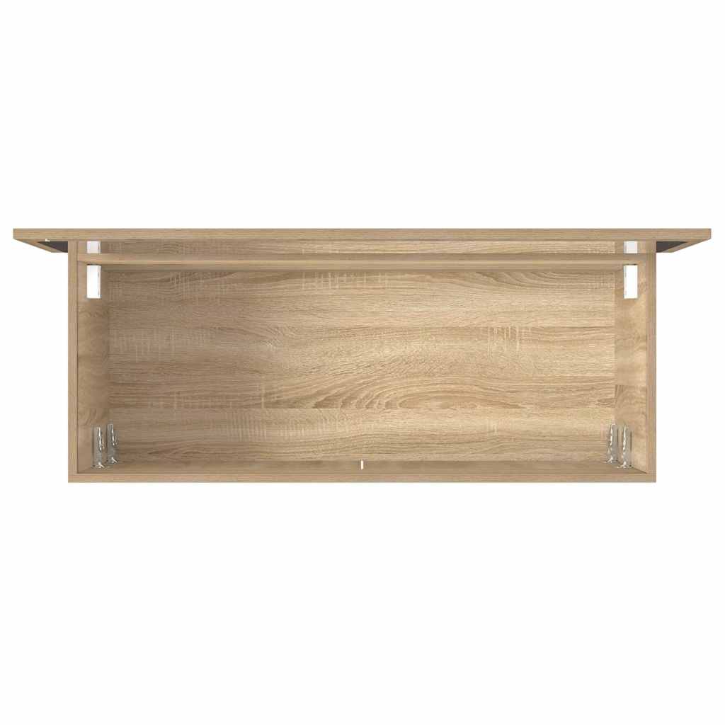 Bathroom Cabinet with Mirror Sonoma Oak Engineered Wood