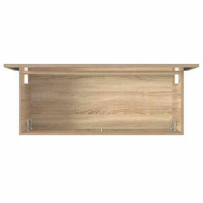 Bathroom Cabinet with Mirror Sonoma Oak Engineered Wood