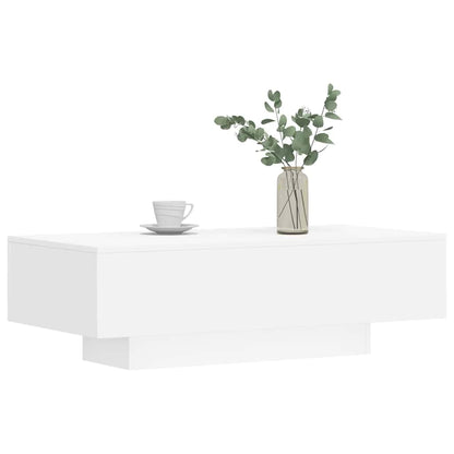 Coffee Table White 100x49,5x31 cm Engineered Wood