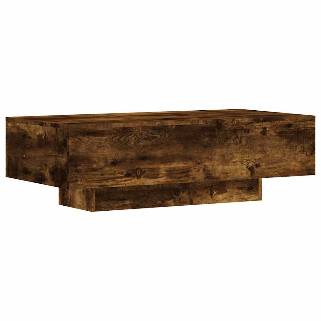Coffee Table Smoked Oak 100x49.5x31 cm Engineered Wood