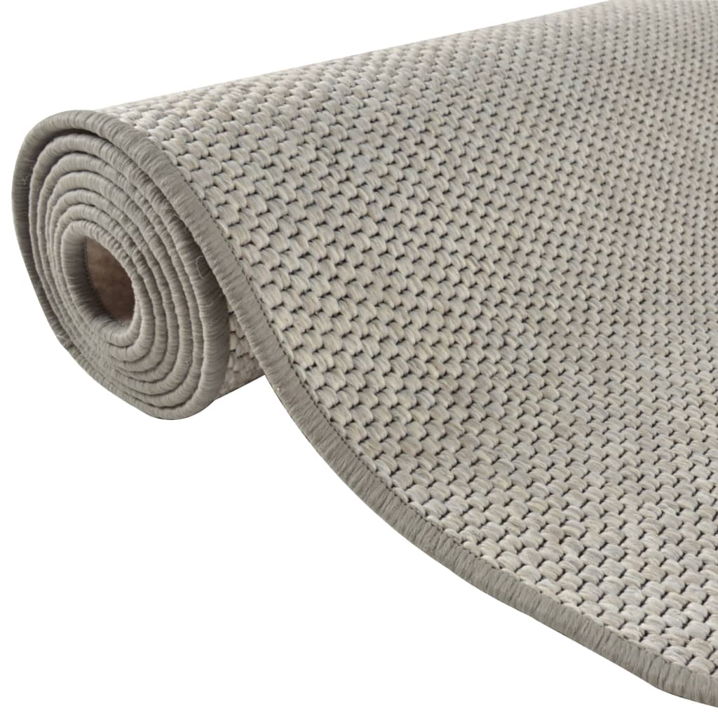 Carpet Runner Sisal Look Platina 80x300 cm