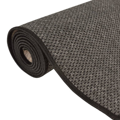 Carpet Runner Sisal Look Anthracite 50x200 cm