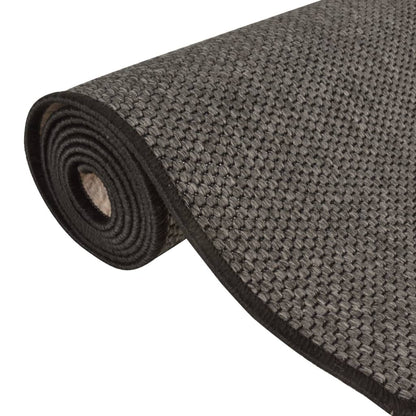 Carpet Runner Sisal Look Anthracite 80x200 cm