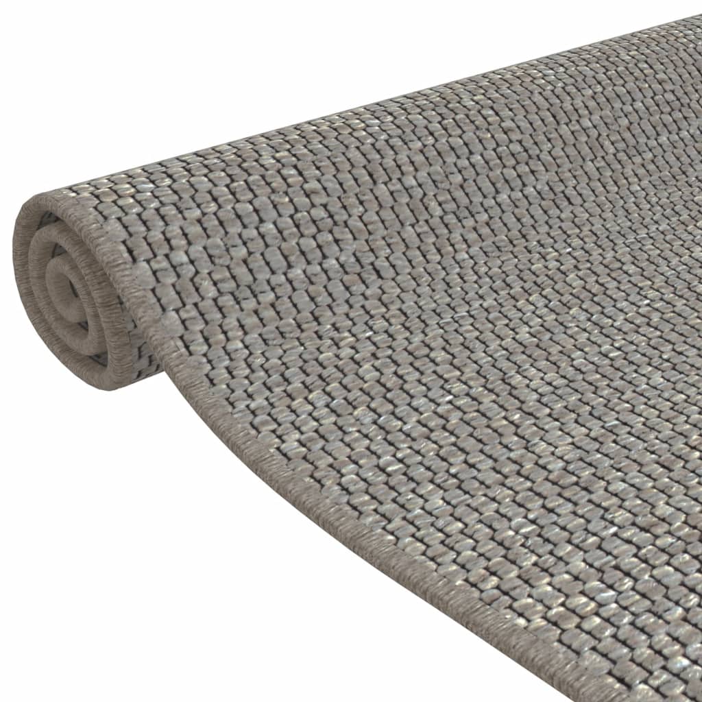 Carpet Runner Sisal Look Silver 80x150 cm
