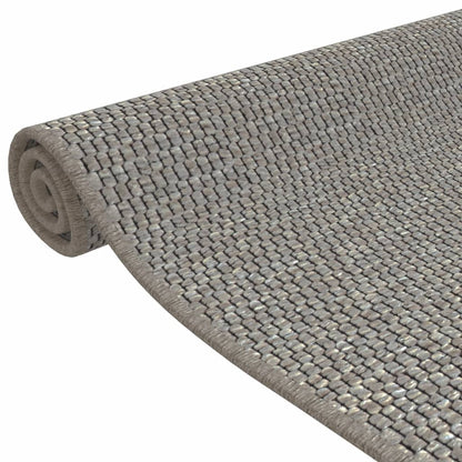 Carpet Runner Sisal Look Silver 80x150 cm