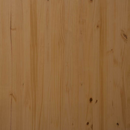 Rolling Cabinet with Drawers MOSS Honey Brown Solid Wood Pine