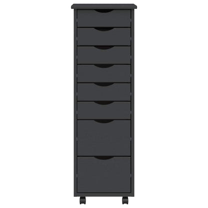 Rolling Cabinet | MOSS Grey | Solid pine wood, engineered wood, plastic