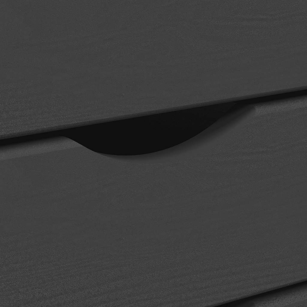 Rolling Cabinet | MOSS Grey | Solid pine wood, engineered wood, plastic