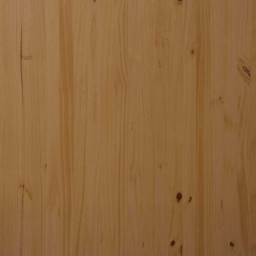 Rolling Cabinet | Honey Brown | Solid pine wood, engineered wood, plastic