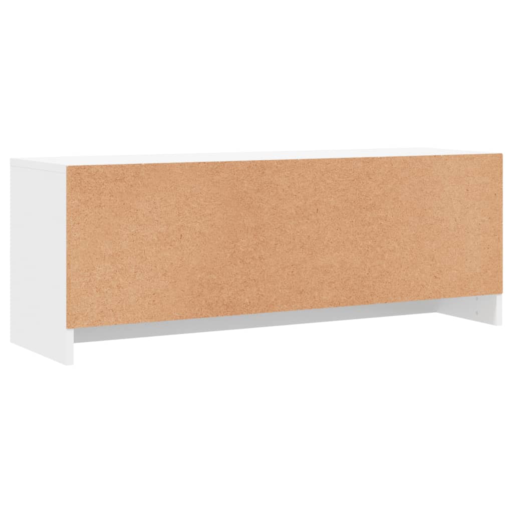 TV Cabinet White 102x30x37,5 cm Engineered Wood