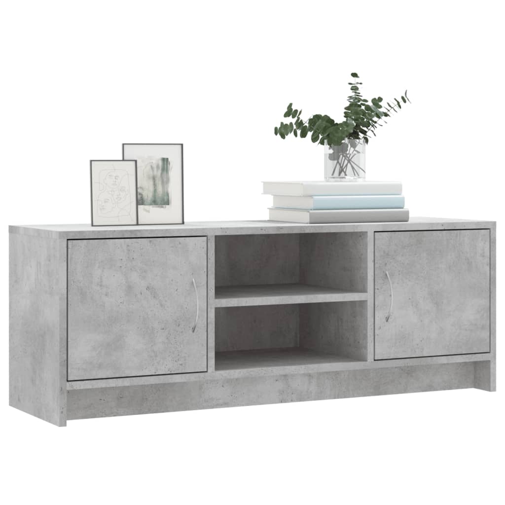 TV Cabinet Concrete Grey 102x30x37,5 cm Engineered Wood
