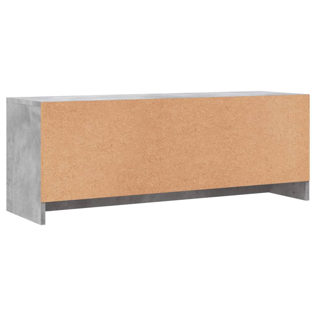 TV Cabinet Concrete Grey 102x30x37,5 cm Engineered Wood
