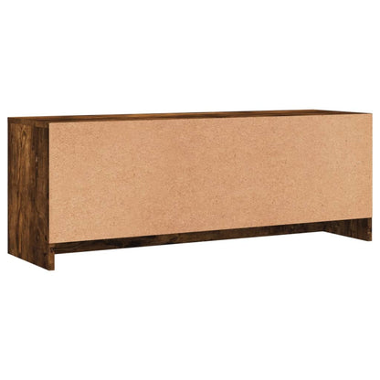 TV Cabinet Smoked Oak 102x30x37,5 cm Engineered Wood