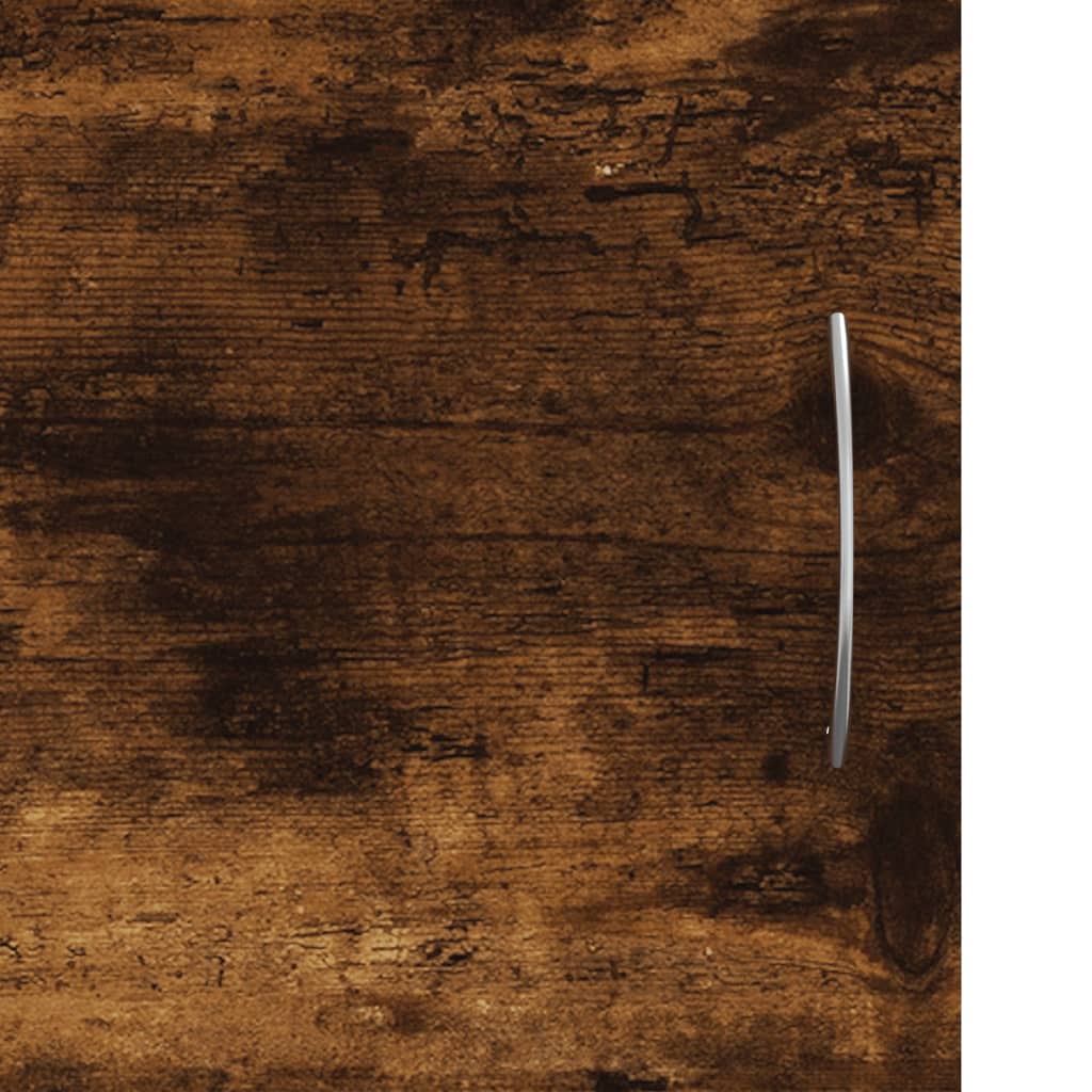 TV Cabinet Smoked Oak 102x30x37,5 cm Engineered Wood