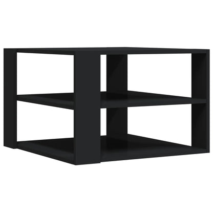 Coffee Table Black 58x58x40 cm Engineered Wood