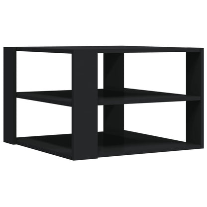 Coffee Table Black 58x58x40 cm Engineered Wood