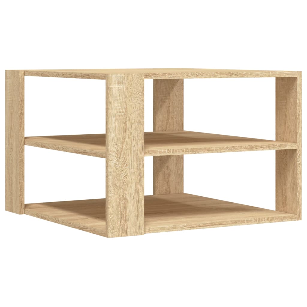 Coffee Table Sonoma Oak 58x58x40 cm Engineered Wood