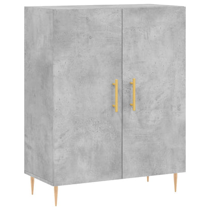 Highboard Concrete Grey 69,5x34x180 cm Engineered Wood