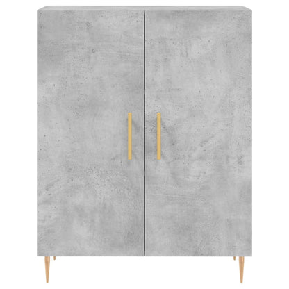 Highboard Concrete Grey 69,5x34x180 cm Engineered Wood