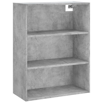 Highboard Concrete Grey 69,5x34x180 cm Engineered Wood