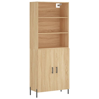 Highboard Sonoma Oak 69,5x34x180 cm Engineered Wood