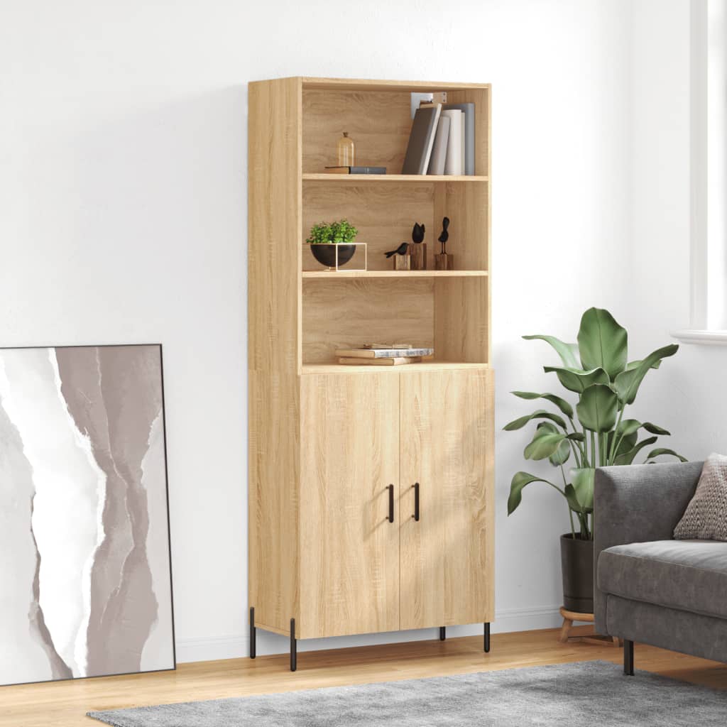 Highboard Sonoma Oak 69,5x34x180 cm Engineered Wood