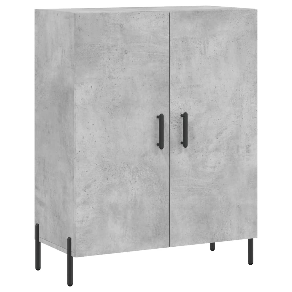 Highboard Concrete Grey 69,5x34x180 cm Engineered Wood