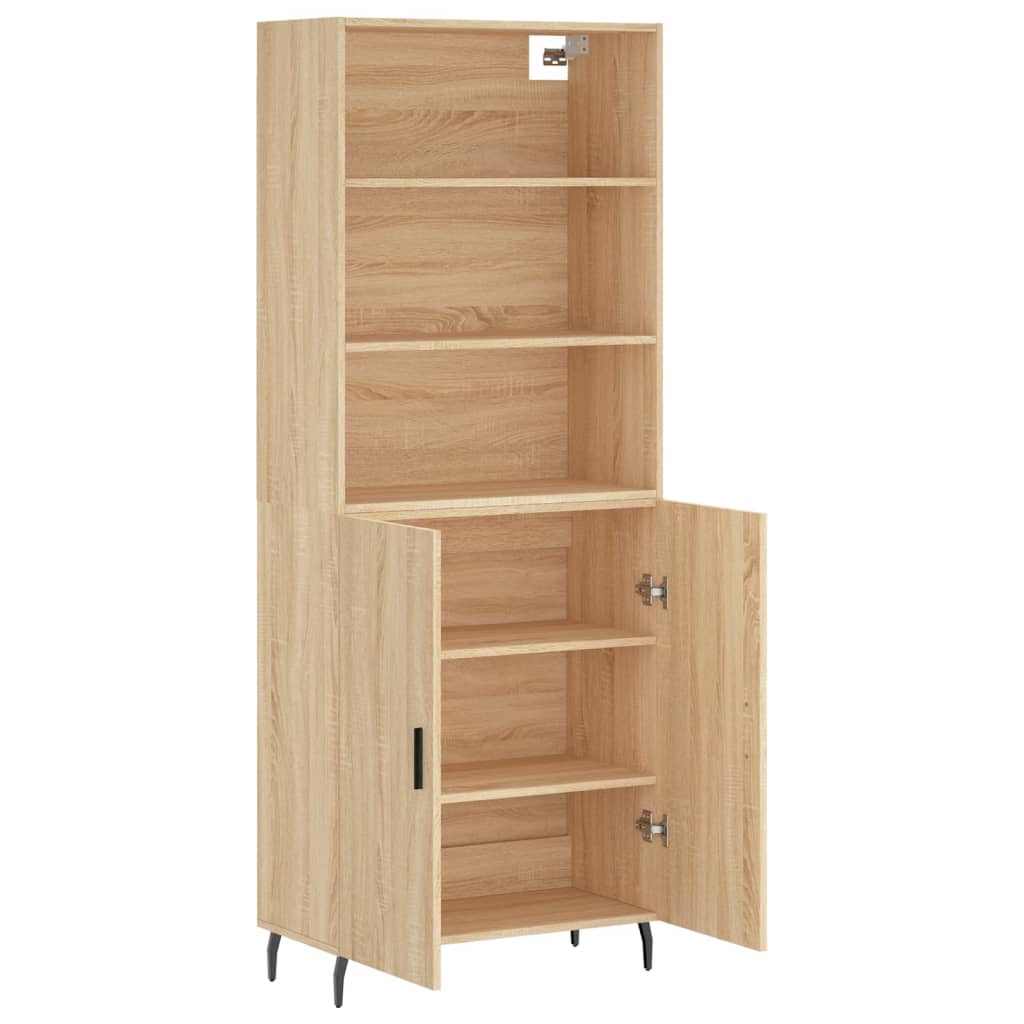 Highboard Sonoma Oak 69,5x34x180 cm Engineered Wood