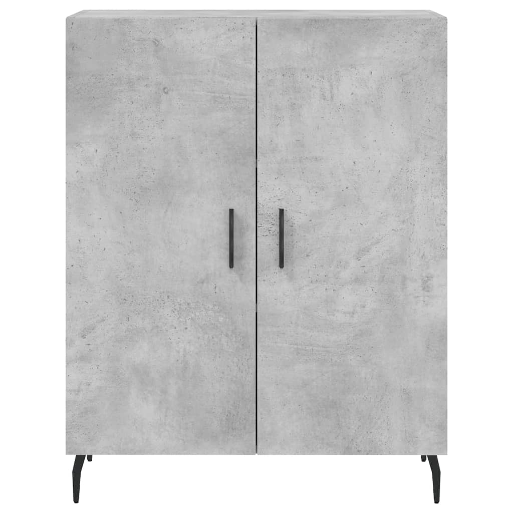Highboard Concrete Grey 69,5x34x180 cm Engineered Wood