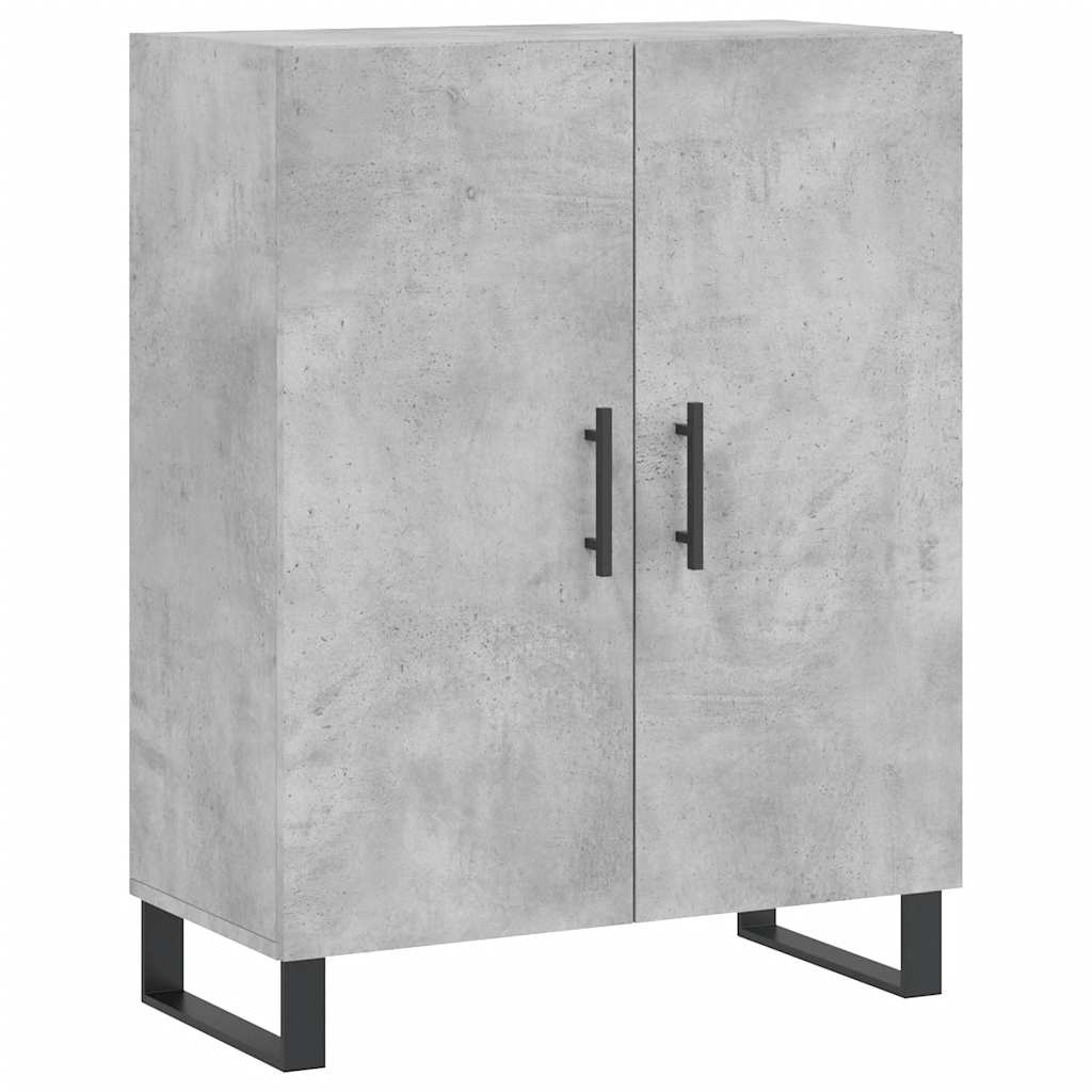 Highboard Concrete Grey 69,5x34x180 cm Engineered Wood