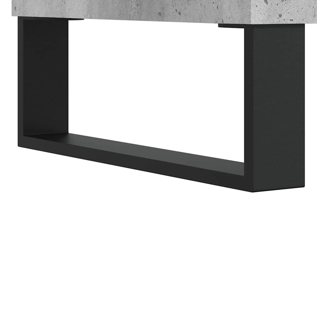 Highboard Concrete Grey 69,5x34x180 cm Engineered Wood
