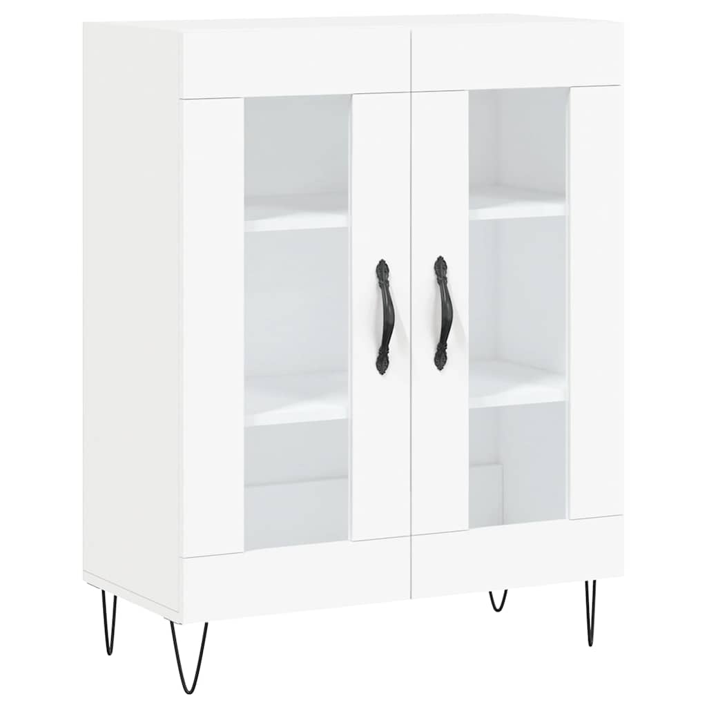 Highboard White 69,5x34x180 cm Engineered Wood