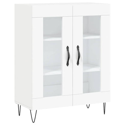 Highboard White 69,5x34x180 cm Engineered Wood