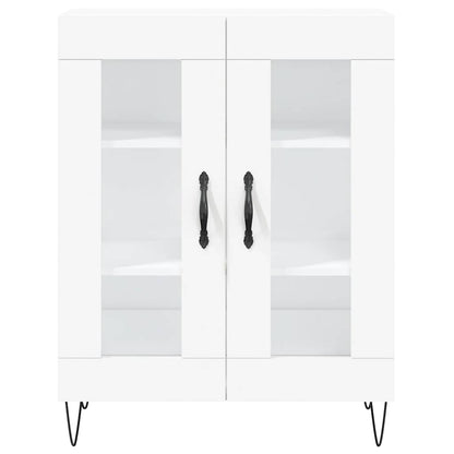 Highboard White 69.5x34x180 cm Engineered Wood
