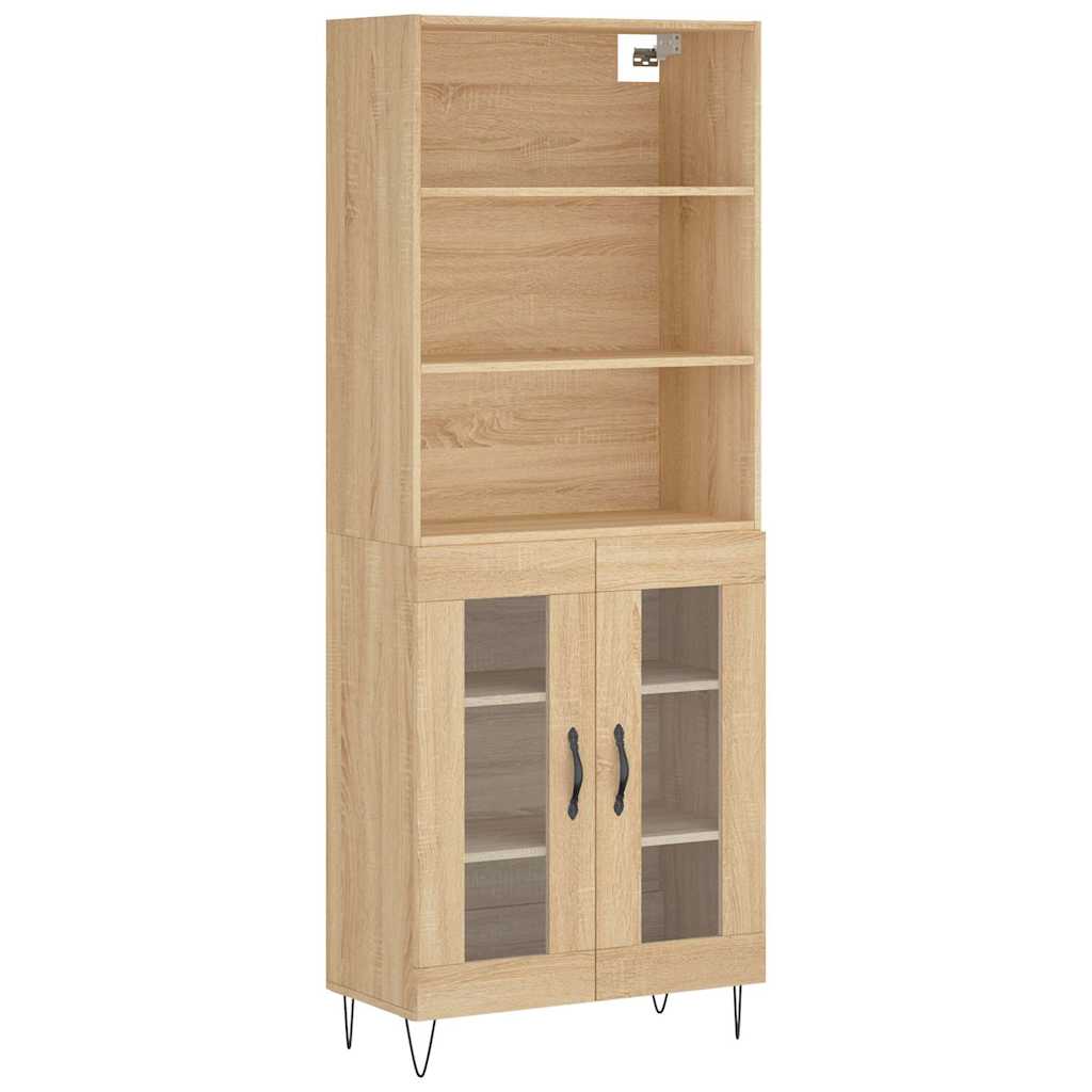 Highboard Sonoma Oak 69,5x34x180 cm Engineered Wood