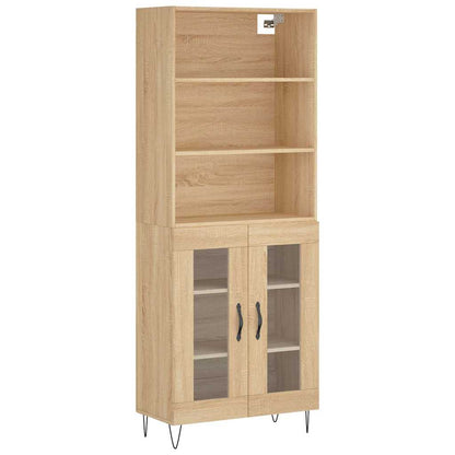 Highboard Sonoma Oak 69,5x34x180 cm Engineered Wood
