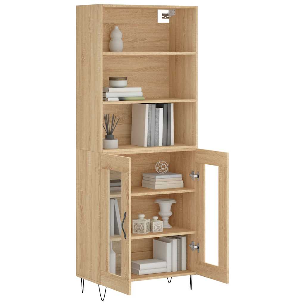 Highboard Sonoma Oak 69,5x34x180 cm Engineered Wood