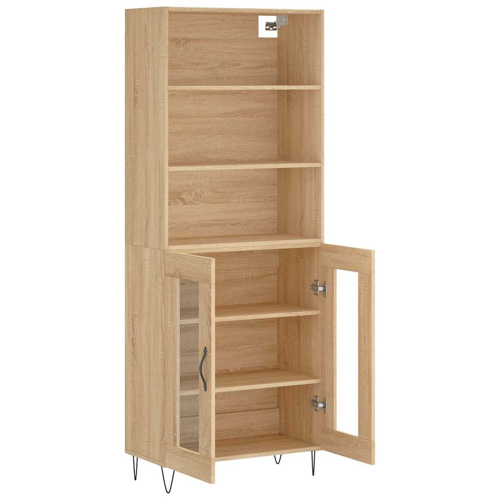 Highboard Sonoma Oak 69,5x34x180 cm Engineered Wood