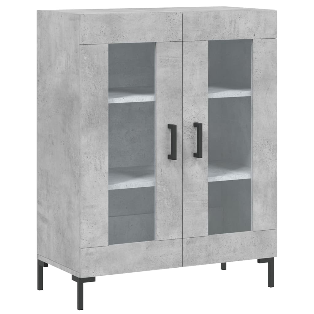 Highboard Concrete Grey 69,5x34x180 cm Engineered Wood